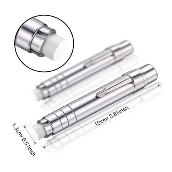 8 st kritor i aluminiumlegering, kritklip för lärare, okrossbar kritbehållare, barnens målning
