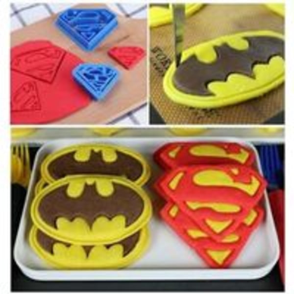 4 Super Hero Cookie Cutters Cookie Decorations (Super Heroes) Ephe