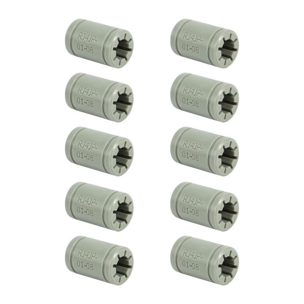 10 st Anet 8 mm plastlinjärlager samma som Rj4Jp-01-08 kullager för Anet A8 Prusa I3 3D-skrivare