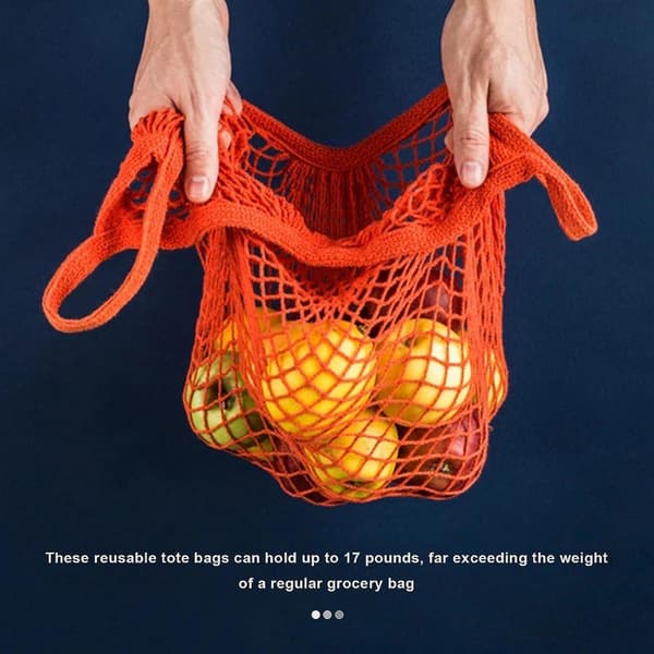 Bærbar/gjenbrukbar/vaskbar Mesh String Izer Håndveske Net Tote (