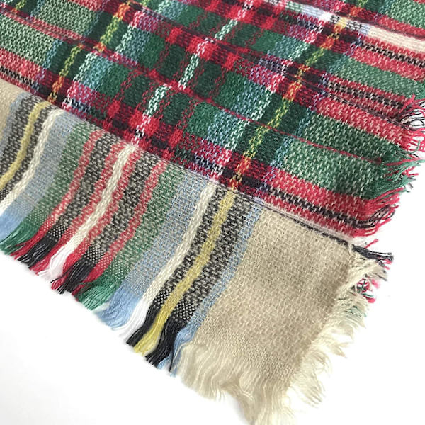 Mjuk rutig halsduk varm tartan sjal cape filt scarfs mode wrap