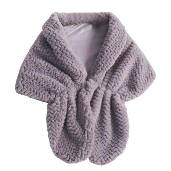 Vinter Elegant Dame Imiteret Pels Kappe Brude Imiteret Pels Frakke Kvinder Bryllup Sjal Aften Fest Wraps Slim Pels Skulder Kapper HB L