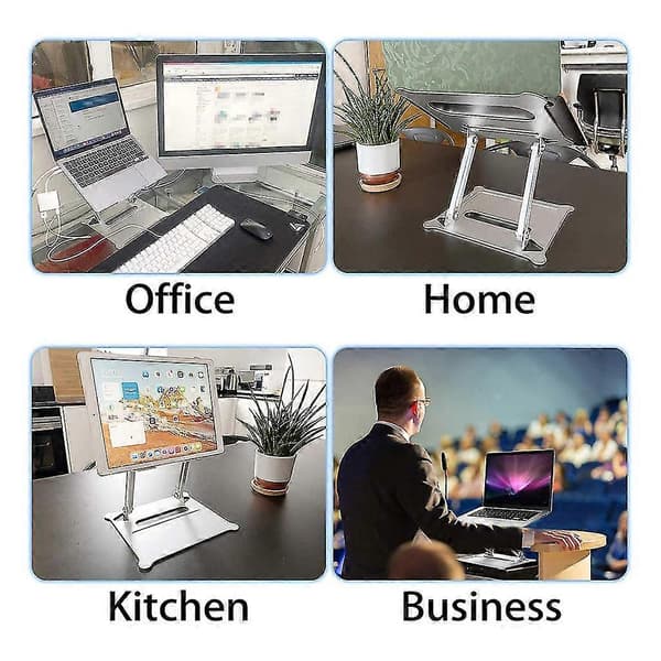 Bærbar Notebook Holder til Skrivebord Computer Stand Multi-vinkel Stand Telefon Holder