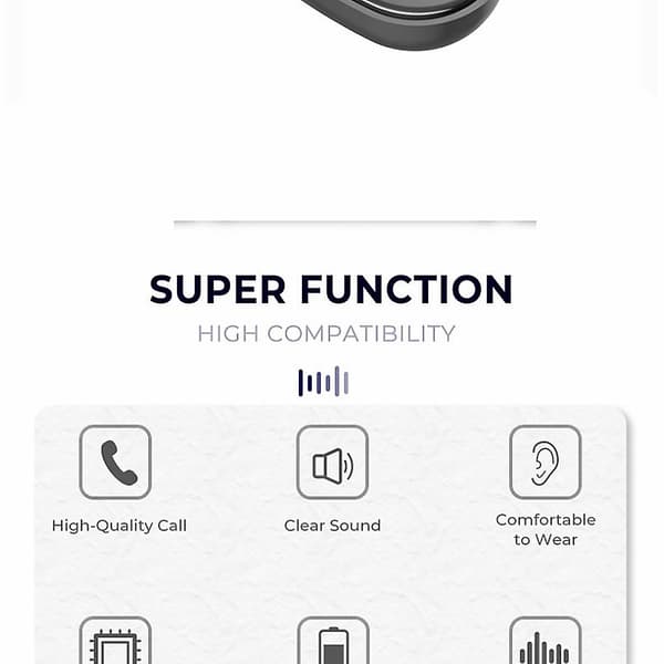 Intelligent Touch Control Hodetelefoner Øretelefon Ipx5