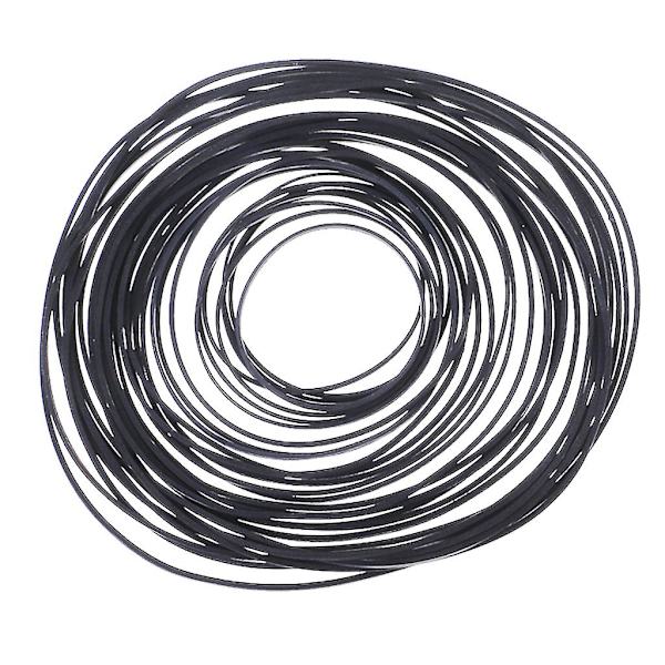 50 stk/pose 1 mm Universal Mix Kassett Tape Maskin Belter Assortert Vanlig Flat Gummibelte 45-130 mm For Opptakere Walkman Dvd