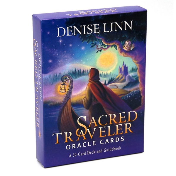 52 kortstokk og guidebok Sacred Traveler for Oracle English Tarot