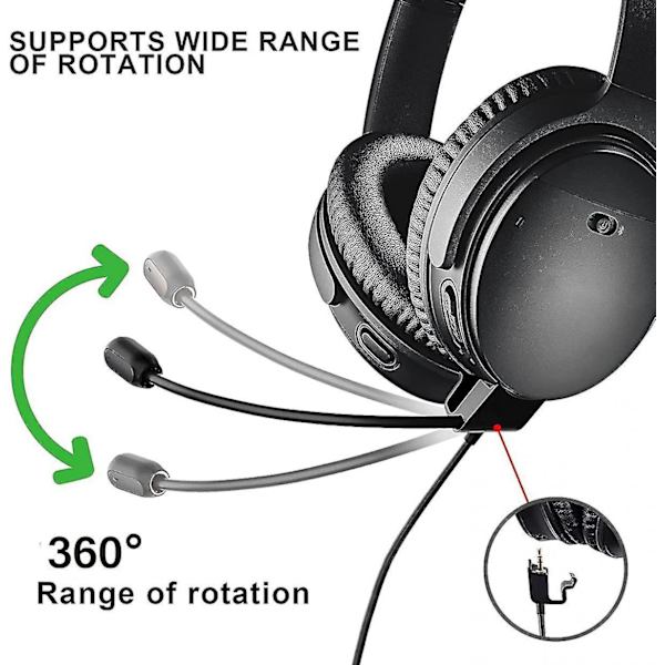 For Avtakbar Mikrofonutskifting For Bose Quietcomfort 35 Ii(q