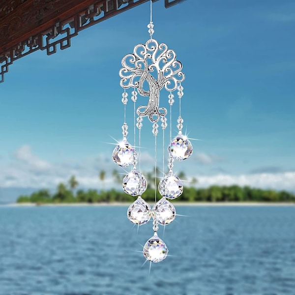 Kristall Solfångare, Fönsterprisma, Solfångare, Hängande Solfångare För Hemmet, Trädgården, Kristalllampa, Gardinhänge, Hängande Dekoration