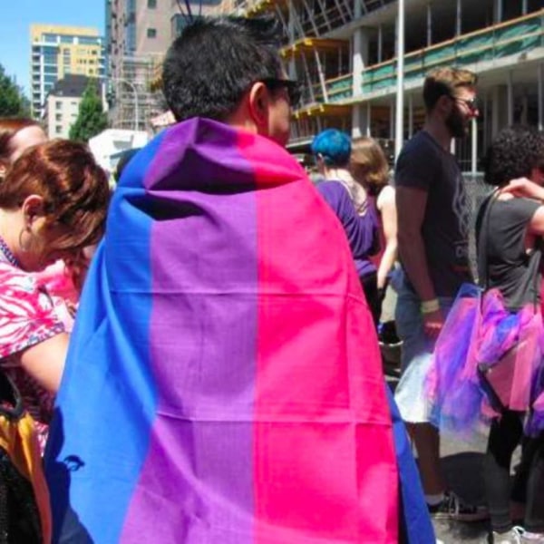 Bisexuell flagga firar fester och festivaler
