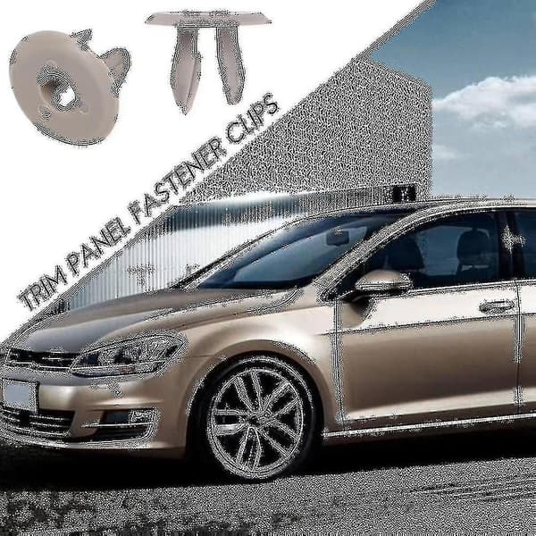 100x Til T4 T5 Transporter Eurovan Mørke Trim Panel Foring Clips