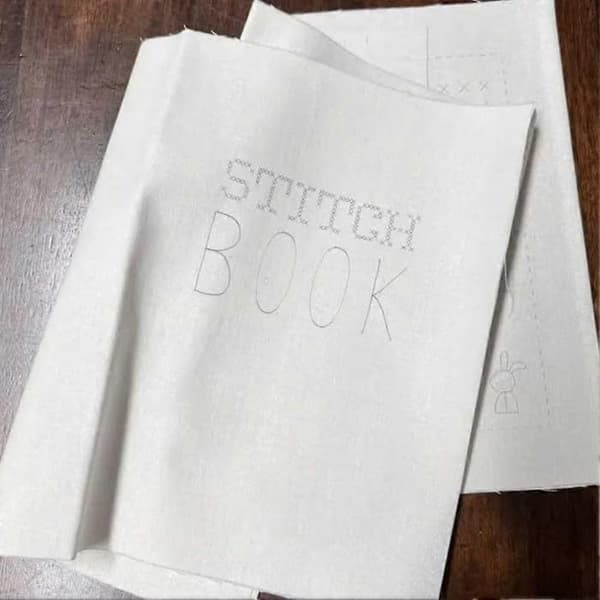 DIY Broderi Stingbog, Begynder Broderi Sting Referencebog med 200+ Håndsyning Tutorials til Korssting og Håndbroderi Book and sewing kit