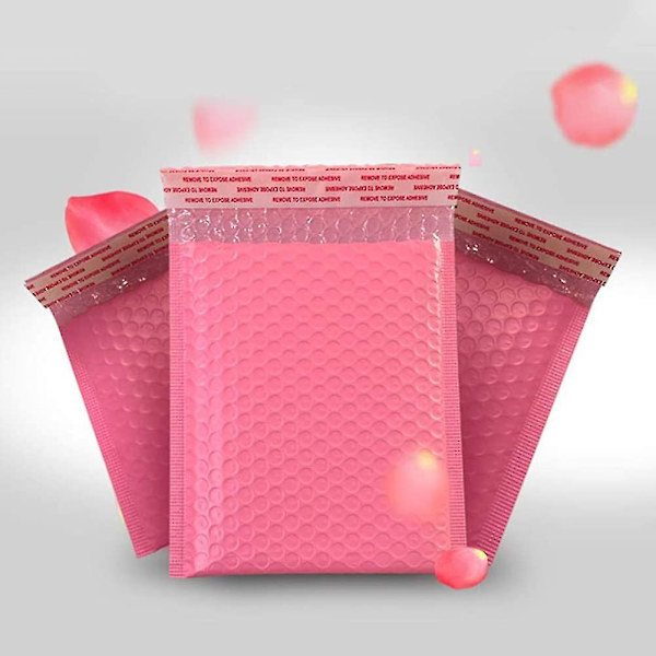 50 stk rosa boblekonvolutter bobleplastposer selvforseglende bobleposeposer