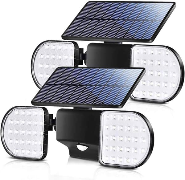 Udendørs solcellelamper, 56 LED solcellelamper udendørs med bevægelse