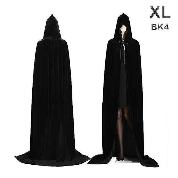 Medeltida vampyr sammet huva kappa lång kappa  capes halloween kostym