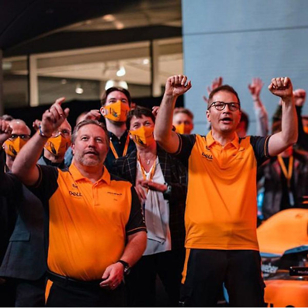 F1 Mclaren 2022 Team Polo orange M