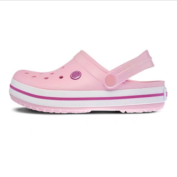 Tykke såle strandsko sandaler sklisikre hullsko for menn og kvinner flesh pink powder edge 38