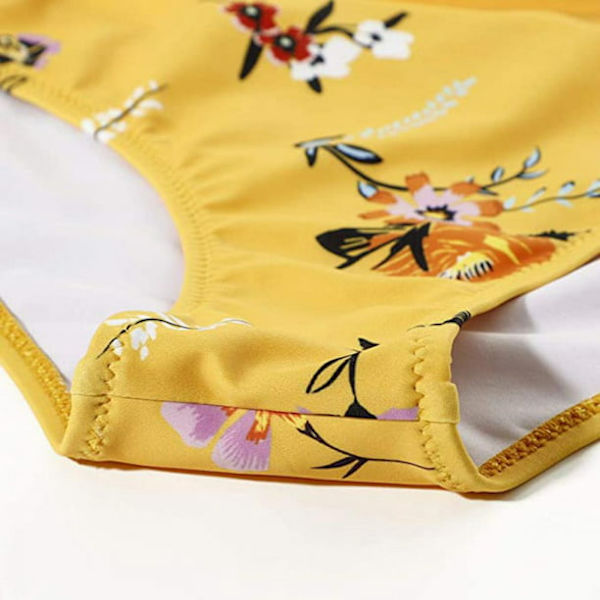 Baddräkter för kvinnor Tvådelad baddräkt BH-topp med hög midja Wrap Bikini Set, Svart + Leopard M Storlek Black leopard print M