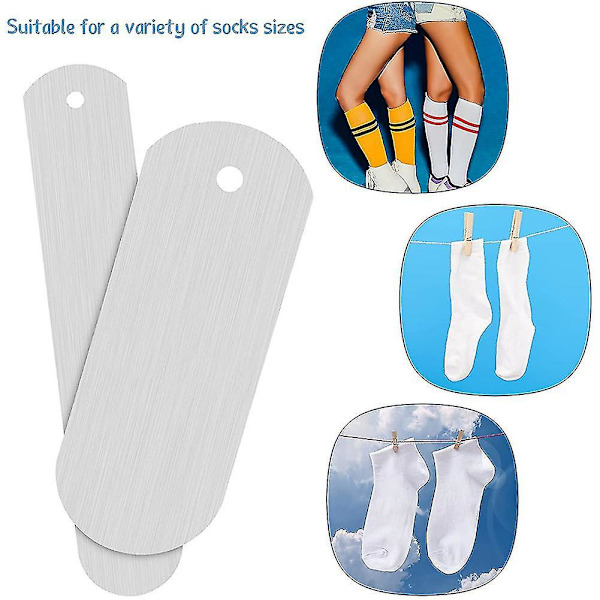 4 stk. Metal Straight Sock Jigs Sublimering Crew Sock Jigs