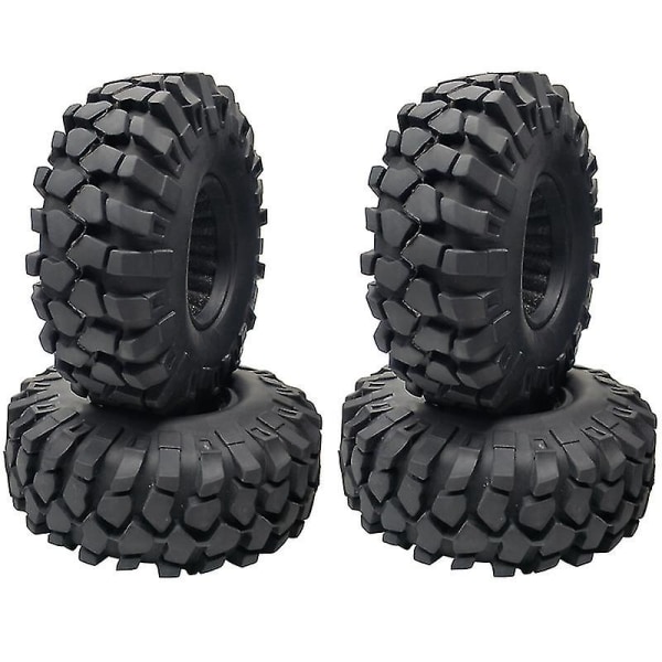 4pcs 1.9 Inch Rubber Tyre 1.9 Tires 108x40mm For 1/10 Rc Crawler 4 Axial Scx10 Iii Axi03007 9004