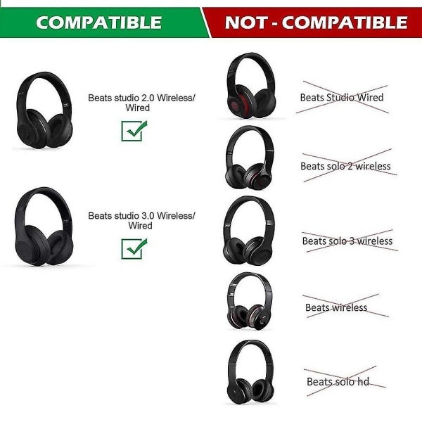 Ersättning övre pannband reparation fix delar för Beats Studio 2.0 Wired