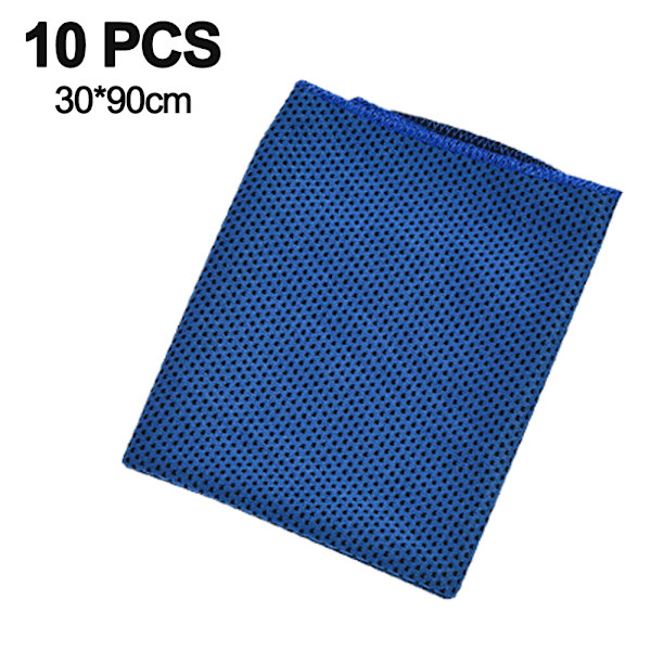 Pyyhe 2-pakkaus 30x90CM Viilentävä pyyhe Hiki Pyyhe Pää Kaula Kylmä Pyyhe Pehmeä Hengittävä Kylmä Pyyhe Jooga Golf Kuntosali Dark blue