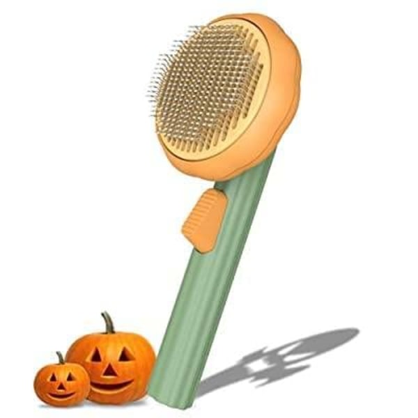 Pet Pumpkin itsepuhdistuva Slicker Brush, Cat Massage Comb wi
