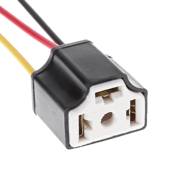 H4/9003 Pigtail Keramisk Frontlysplugg Adapter Sokkel Sikring Bilpære
