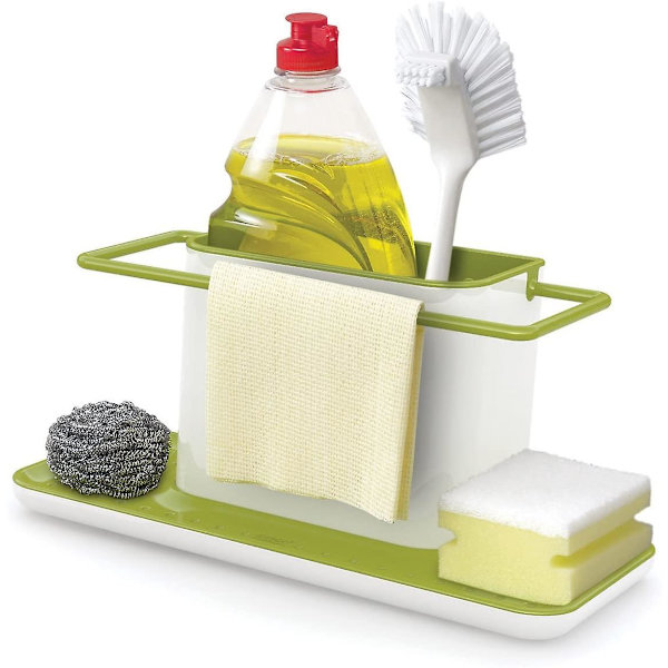 Joseph Joseph Caddy - Organizer for the Sink, Large - White/green, Gray