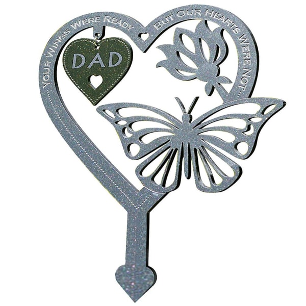 Memory Metal Garden Stake Cemetery Dekoration Memorial Meta