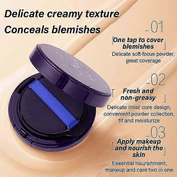 Evanesce Soft Matte Cream Concealer, Vattentät Foundation, Full Täckning Ivory