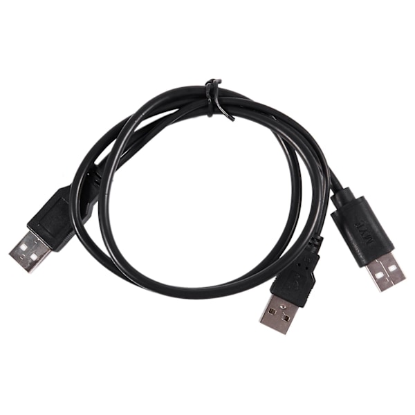 USB 2.0 Type A Hann til Dobbel USB A Hann Y-Splitter Kabel Svart