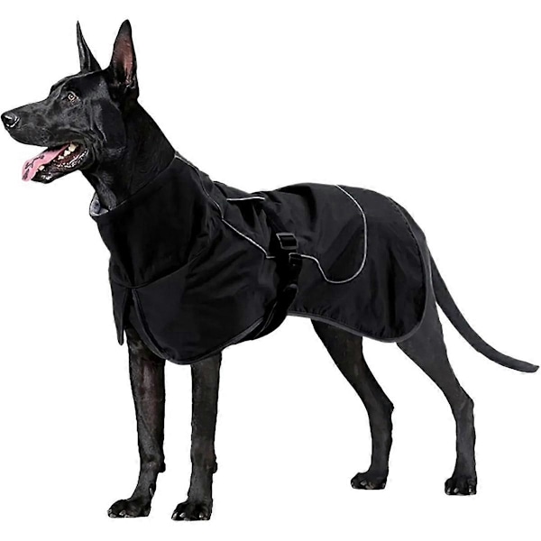 Reflekterande Vattentät Hundjacka med Fleecefoder - Varma Ytterkläder för Husdjur i Kallt Väder, Perfekt för Utomhusaktiviteter