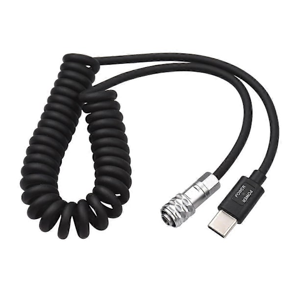 USB-C virtakaapeli BMPCC 4K ja 6K kameroille, turvallisuussuojauksella ja kestävyydellä