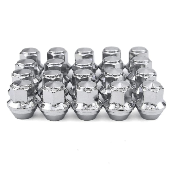 Alloy Wheel Nuts. M12 X 1.5, Konisk, 19mm Hex Ersättning För Ford Alloy Wheels (silver)