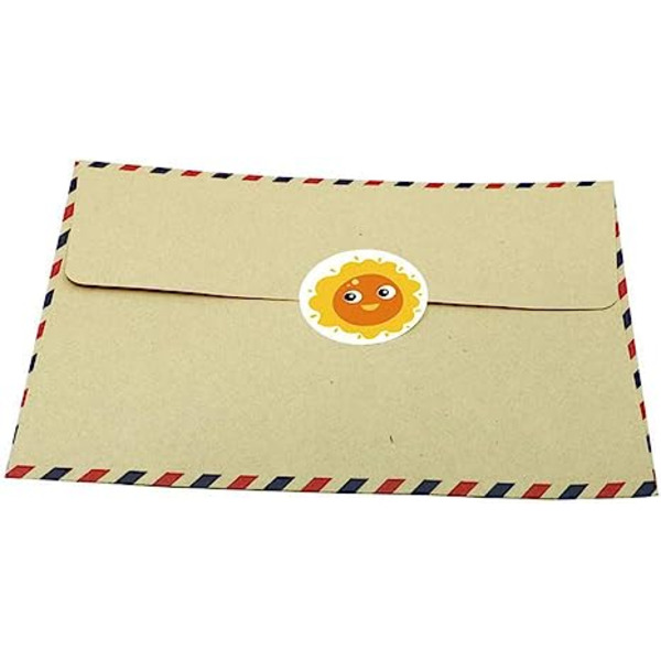 1000 kappaletta 1 tuuman auringonkukkaetikettejä aurinkotarrat rullat itseliimautuvat sinetit C:lle