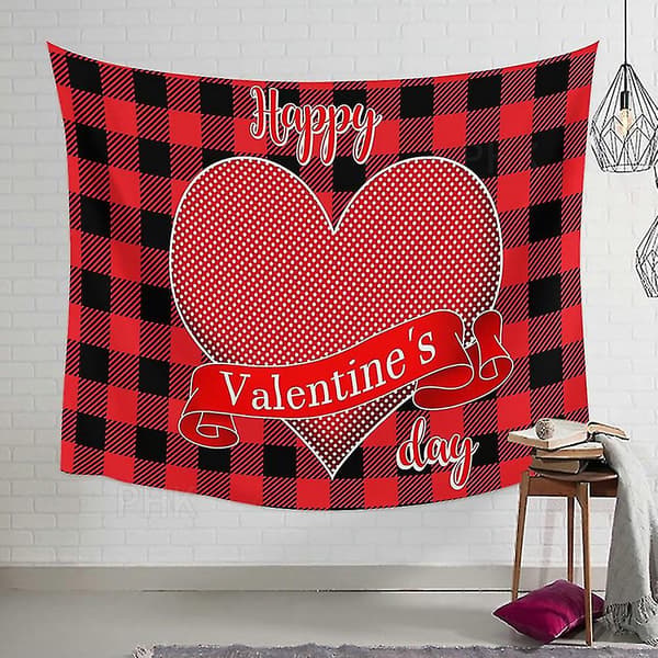 Veggteppe med Valentinsdag-dekorasjon