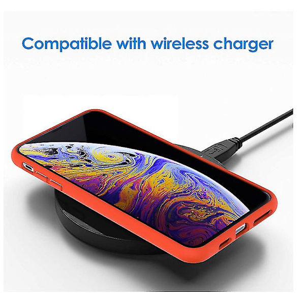 Chronus silikone cover til iPhone Xs Max 6,5 tommer, silkeblød berøring, fuld beskyttelse af iPhone Xs Max cover (krydret orange)