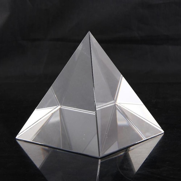 Prisma optisk glaspyramid 40 mm hög rektangulär polyeder Lämplig för undervisningsexperiment