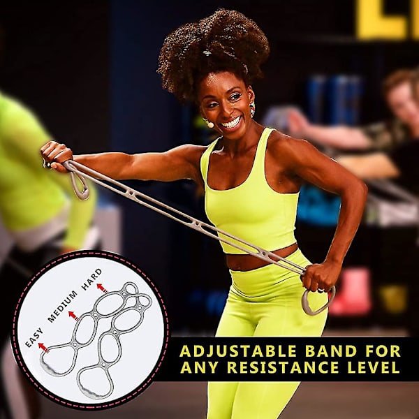 Walk At Home Workout Bands 7 Ring Justerbara Motståndsband För Överkroppsträning Hemma