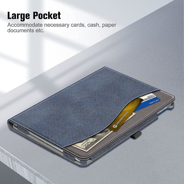 Wekity- cover för Ipad 10.2 7:e generationen 2019 - [hörnskydd] Cover med flera vinklar med ficka och pennhållare