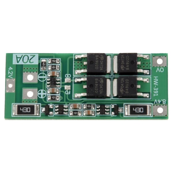 2s 20a 8.4v Li-ion Litiumbatteri 18650 Lader Pcb Bms Beskyttelseskort