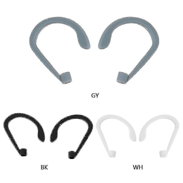2 par öronkrokar för Airpods, anti-förlorade säkra öronkrokar i silikon