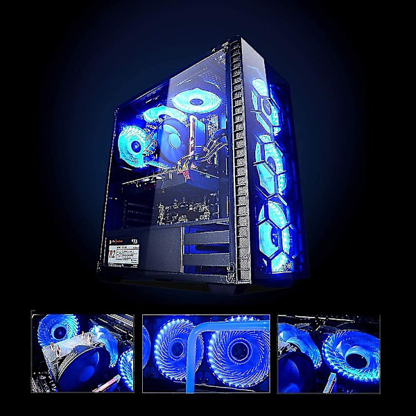 120mm PC-kabinet køleventilator Ultra Quiet Computer Gaming Cooler High Airflow Fans