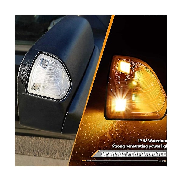 1 stk. bil Lh+rh udvendigt blinklys til Ram 1500 2500 3500 LED-signal 68087234aa 6830