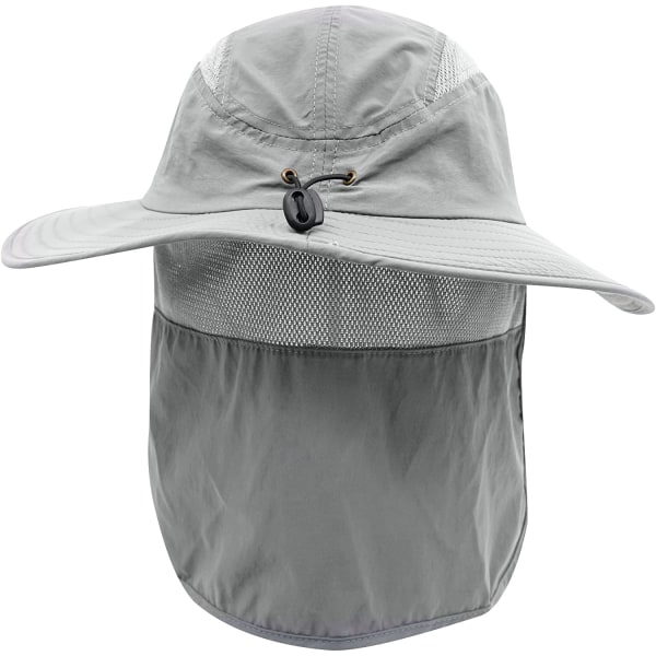 Herr UPF 50+ cap Fiskehatt med bred brätte med nackklaff