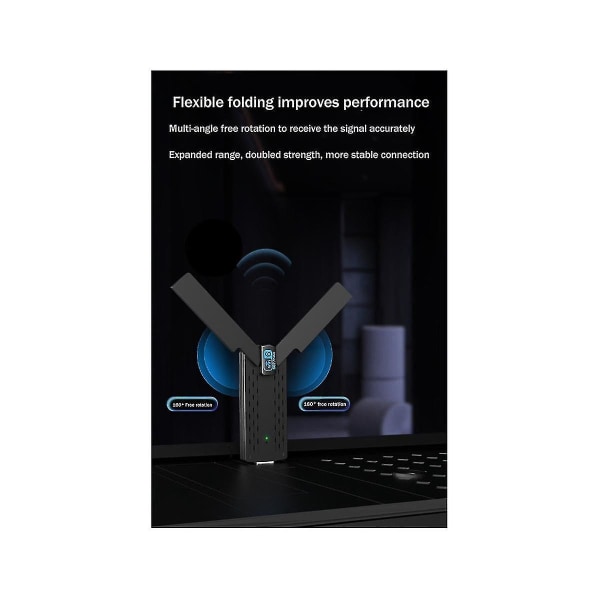 Ax1800m Usb Wifi6 Langaton Verkkokortti Wifi 6 Usb-Sovitin Usb3.0 Kaksikaistainen 2.4ghz/5ghz Huippunopeus