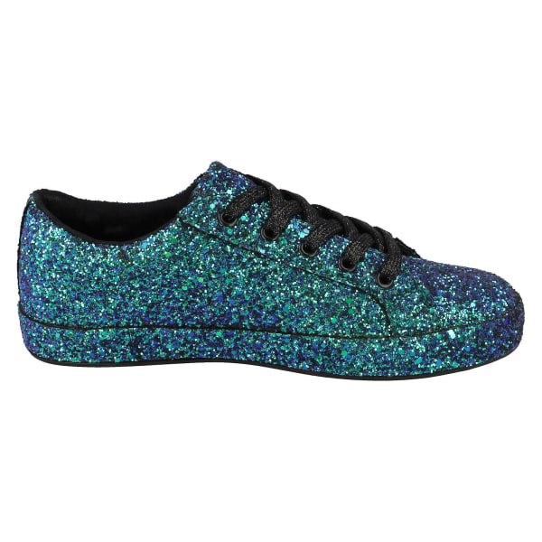 Ladies Spot On Glitter Trainers F7100