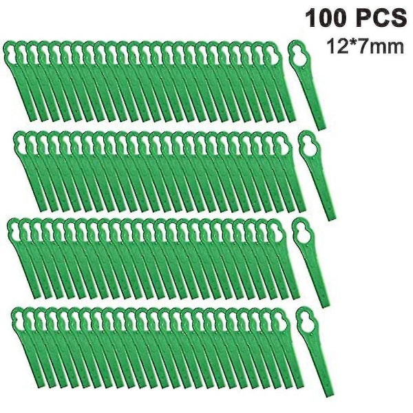 100pcs Plastic Grass Trimmer Blades Cordless Strimmer Blades High Quality