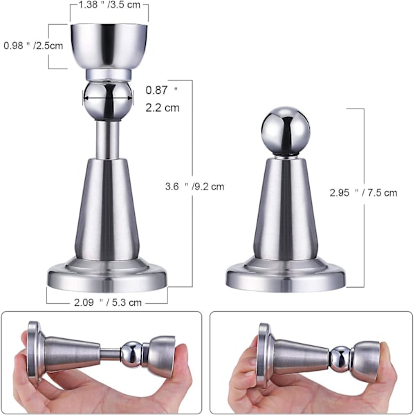 2 Set med Champagneglas i Rostfritt Stål, 201ml Silver