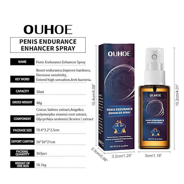 Spraypleie for menn, ekstern bruk, 30 ml